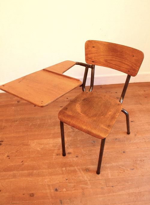 Vintage-written conference and exam chair.