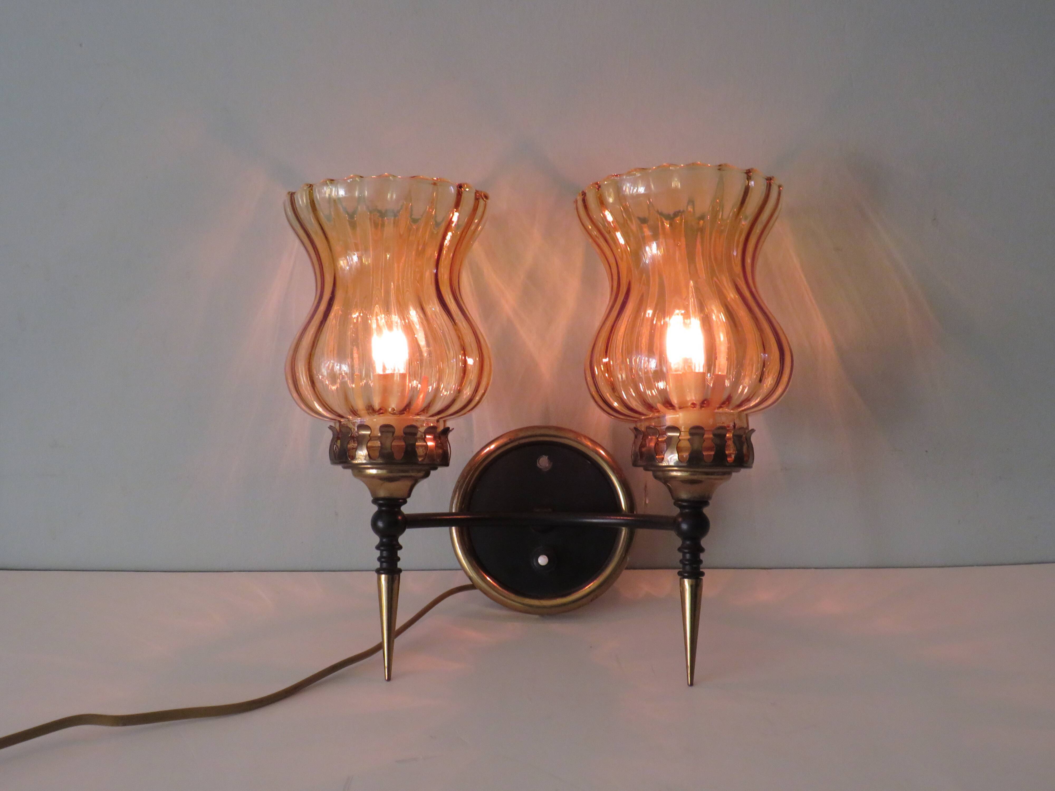 Italian wall lamp from the 1950s