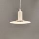 Une lampe suspendue minimaliste blanche de Lyfa Danemark, années 1980.