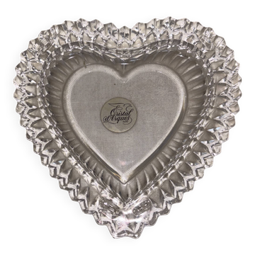 Heart-shaped ashtray Crystal d'Arques