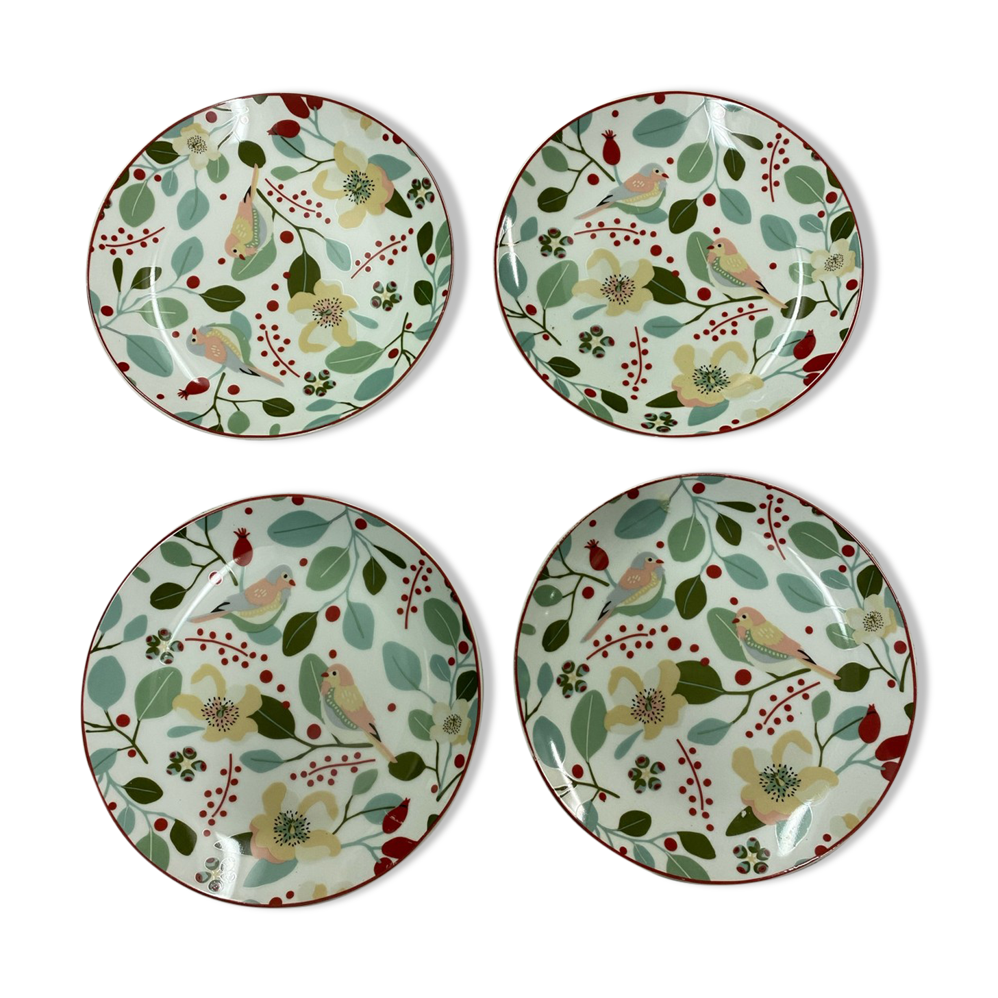 Lot de 4 assiettes à dessert