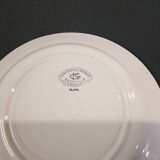 Set of six Lunéville flat plates