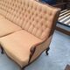 Mid-Century Italian Velvet Sofa Paolo Buffa Style 1950s