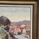 Original Swedish Oil on Canvas - 'The Dark Cliff' by Ellis Wallin - Signed - Dated 1962 - Vintage and Framed