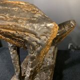 Animal Sculpture Dog, Glazed Stoneware, Unique Piece, 1960s