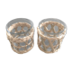 Pair of photophores with rattan