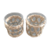Pair of photophores with rattan