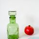 Green bubbled glass carafe 1970