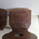 Pair of antique Alsatian wooden chairs
