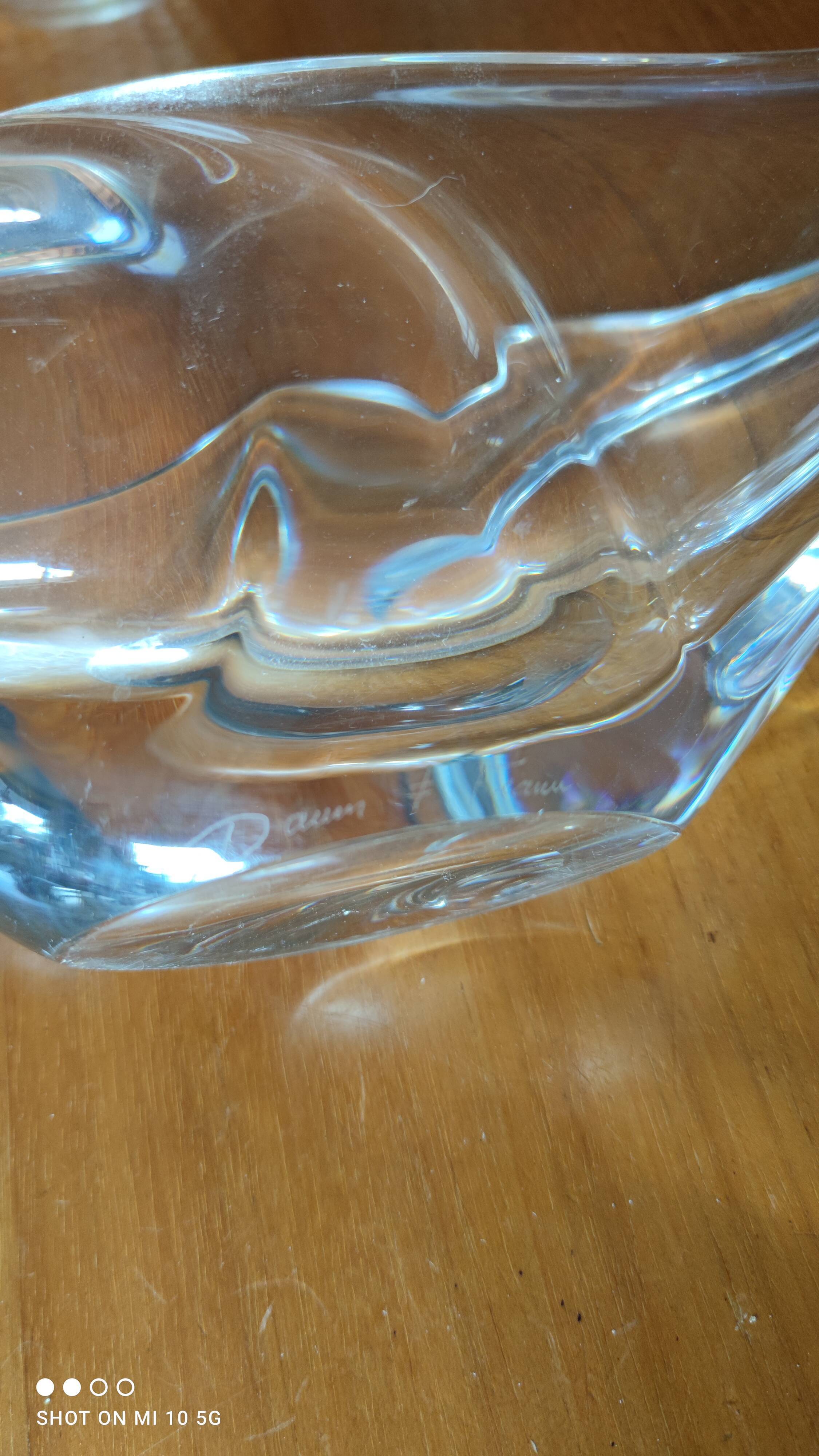 Crystal fruit bowl from Daum France