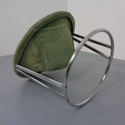 Vintage Suede Lounge Chair by Lusch Germany, 1960s