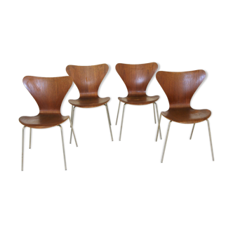 4 chairs "model 7" Arne Jacobsen, Denmark, 1950