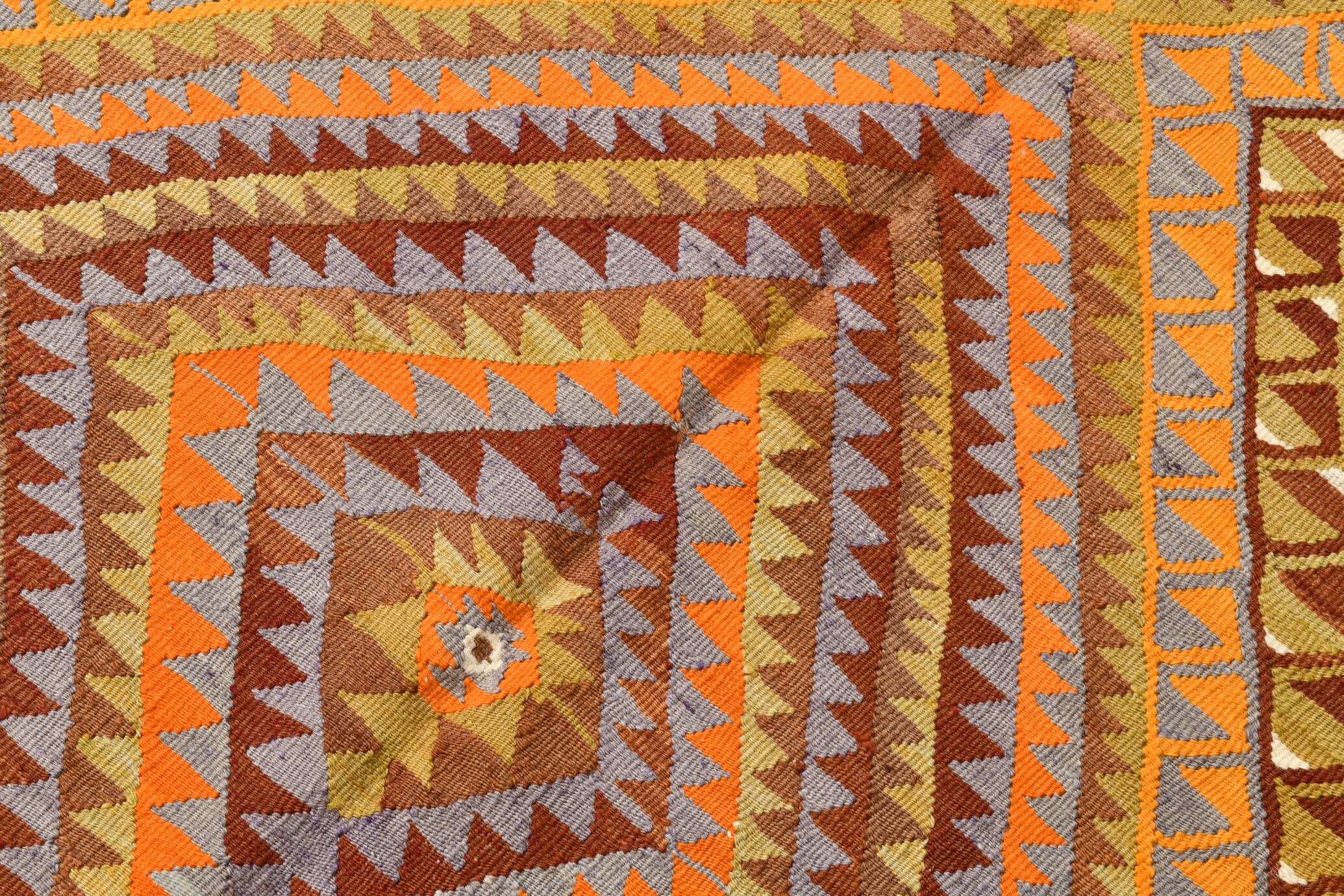 5x7 Rug For Living Room Scandinavian Vintage Kilim Rug, 155x224Cm SK 2309