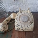 Vintage phone terrazzo effect 1963
