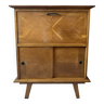 Vintage sideboard / bar cabinet from the 50s in golden oak