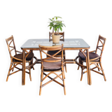 Dining table set with 4 chairs