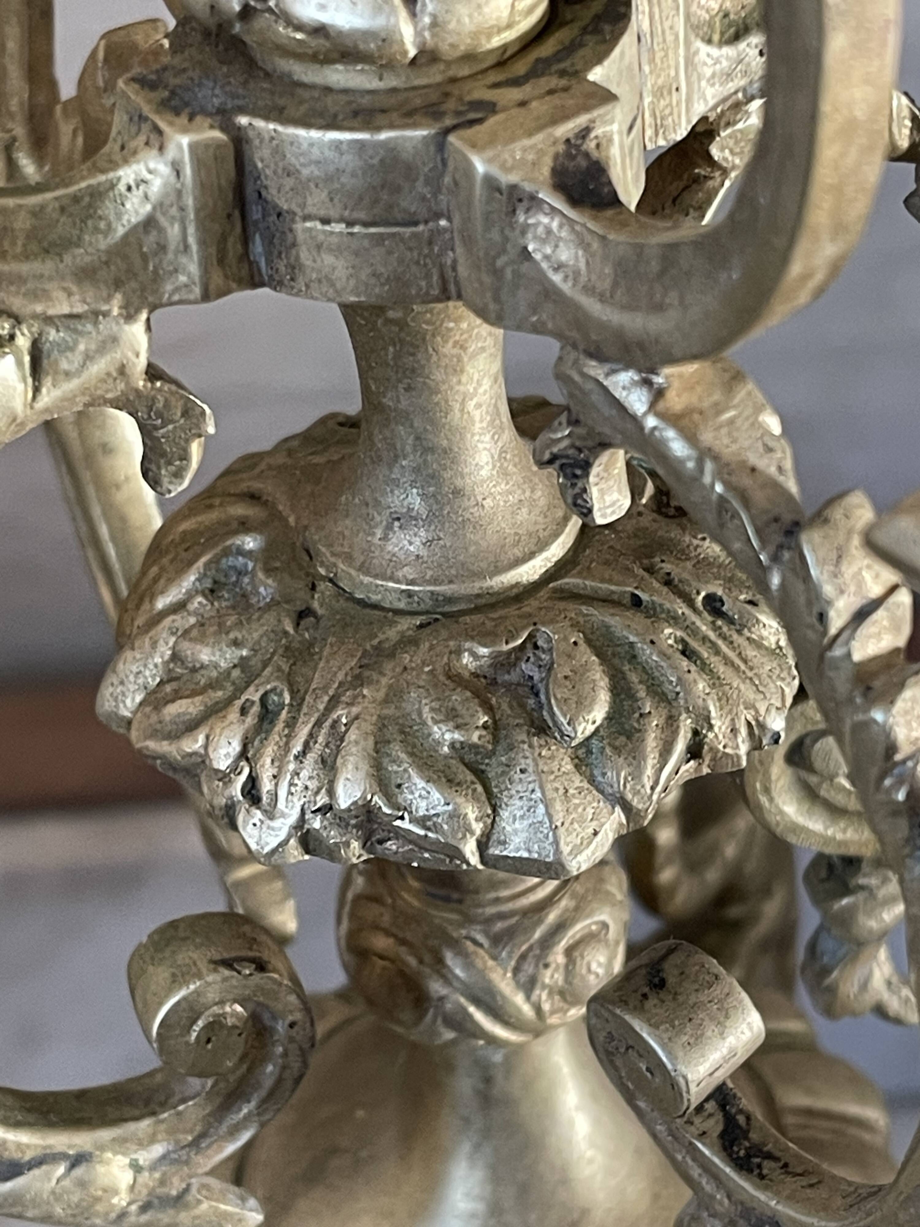 Napoleon III style chandelier in gilded bronze 48.5cm