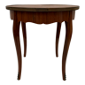 Round pedestal table Louis XV style veneer of rosewood XX century