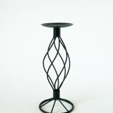 Vintage wrought iron candle holder