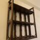 Rattan wall shelf