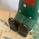 Vintage wooden decorative painted bear from the 60s