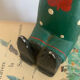 Vintage wooden decorative painted bear from the 60s