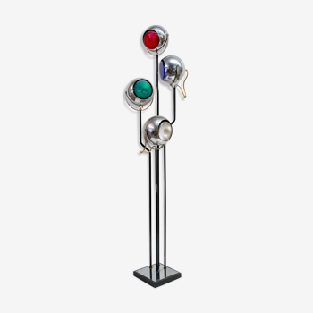 Goffredo Reggiani lamp for Reggiani, double ignition, coloured lights, Italy, 1960s