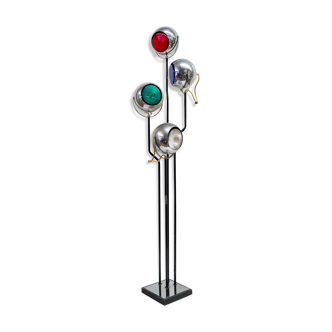 Goffredo Reggiani lamp for Reggiani, double ignition, coloured lights, Italy, 1960s