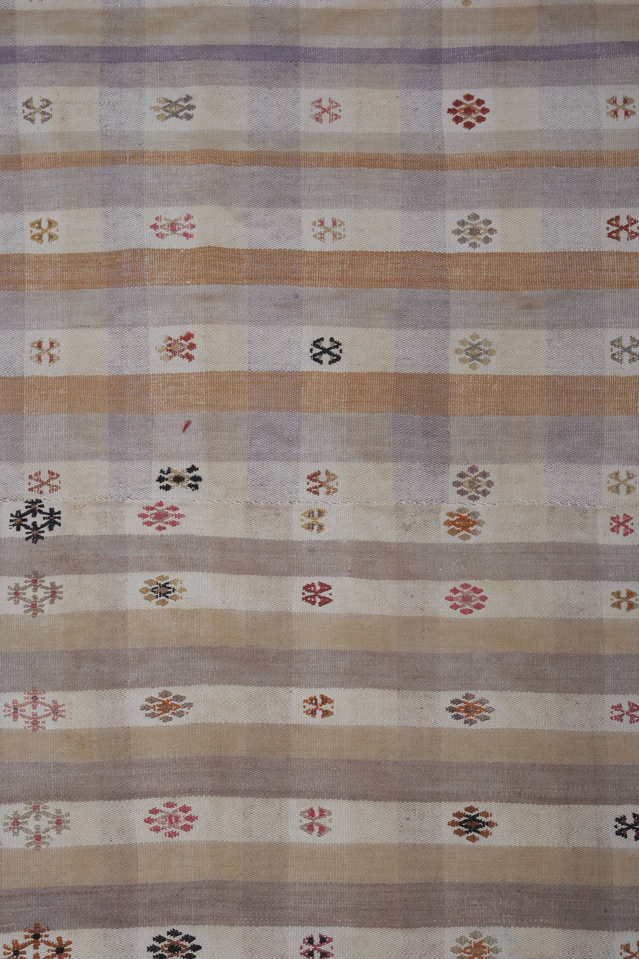 Vintage Turkish Oushak Rug Handwoven 182x260 cm