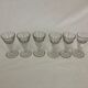 Set of 6 glasses thick ass bar bistro antique vintage