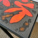 Coffee table of the "cloutier brothers" in lava stone 50s