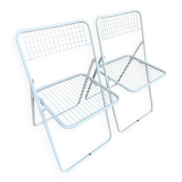 Ted Net Folding Chairs by Niels Gammelgaard for IKEA, 1970s, Set of