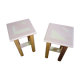 Pair of stools wooden