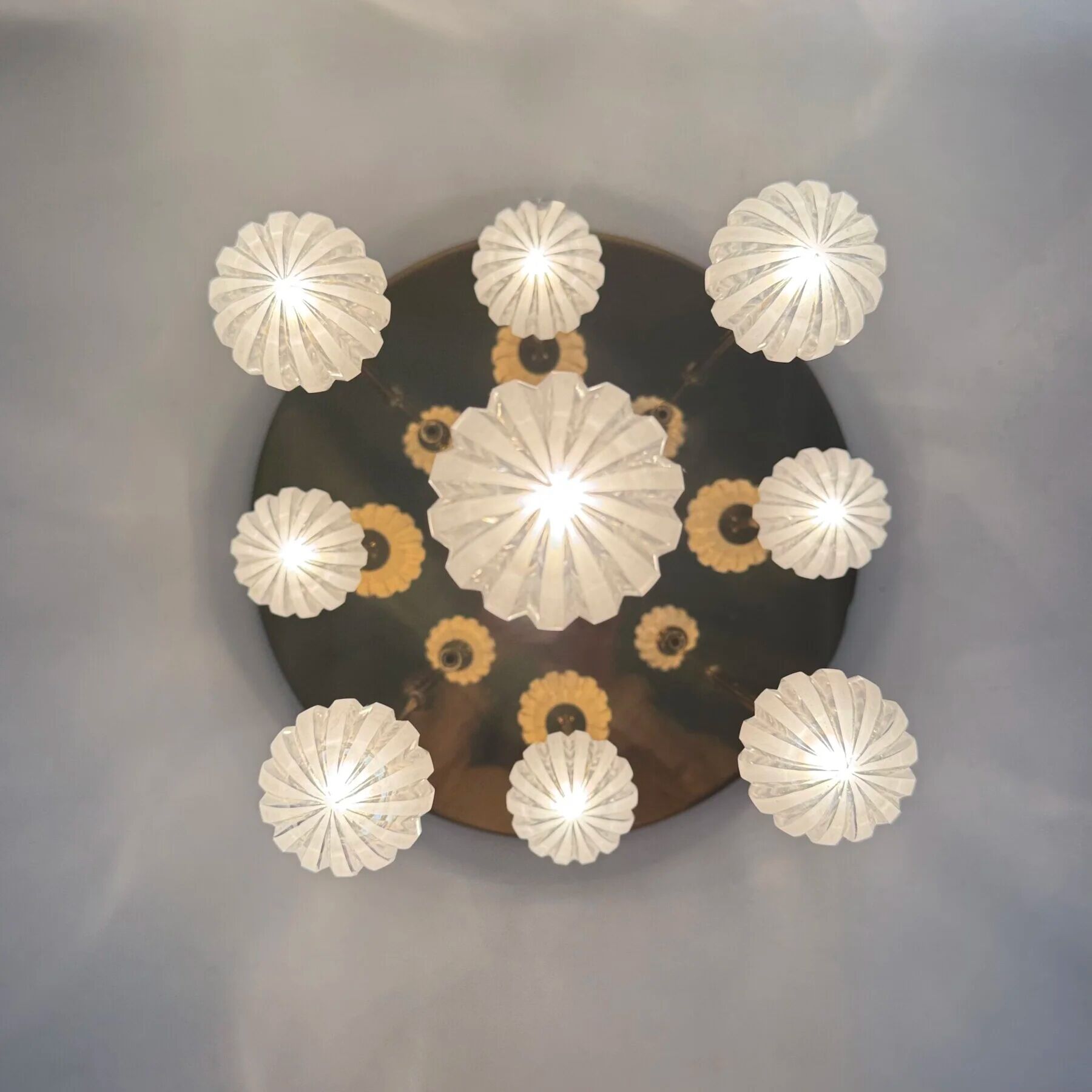 Mid-century design Christoph Palme ceiling lamp, 1980s