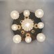 Mid-century design Christoph Palme ceiling lamp, 1980s