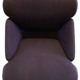 trois fauteuil Wilkhann pivotants tissue + coque signé 1970