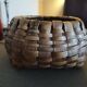 Woven wooden basket - 1930s/1940s