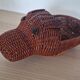 Panier osier zoomorphe hippopotame