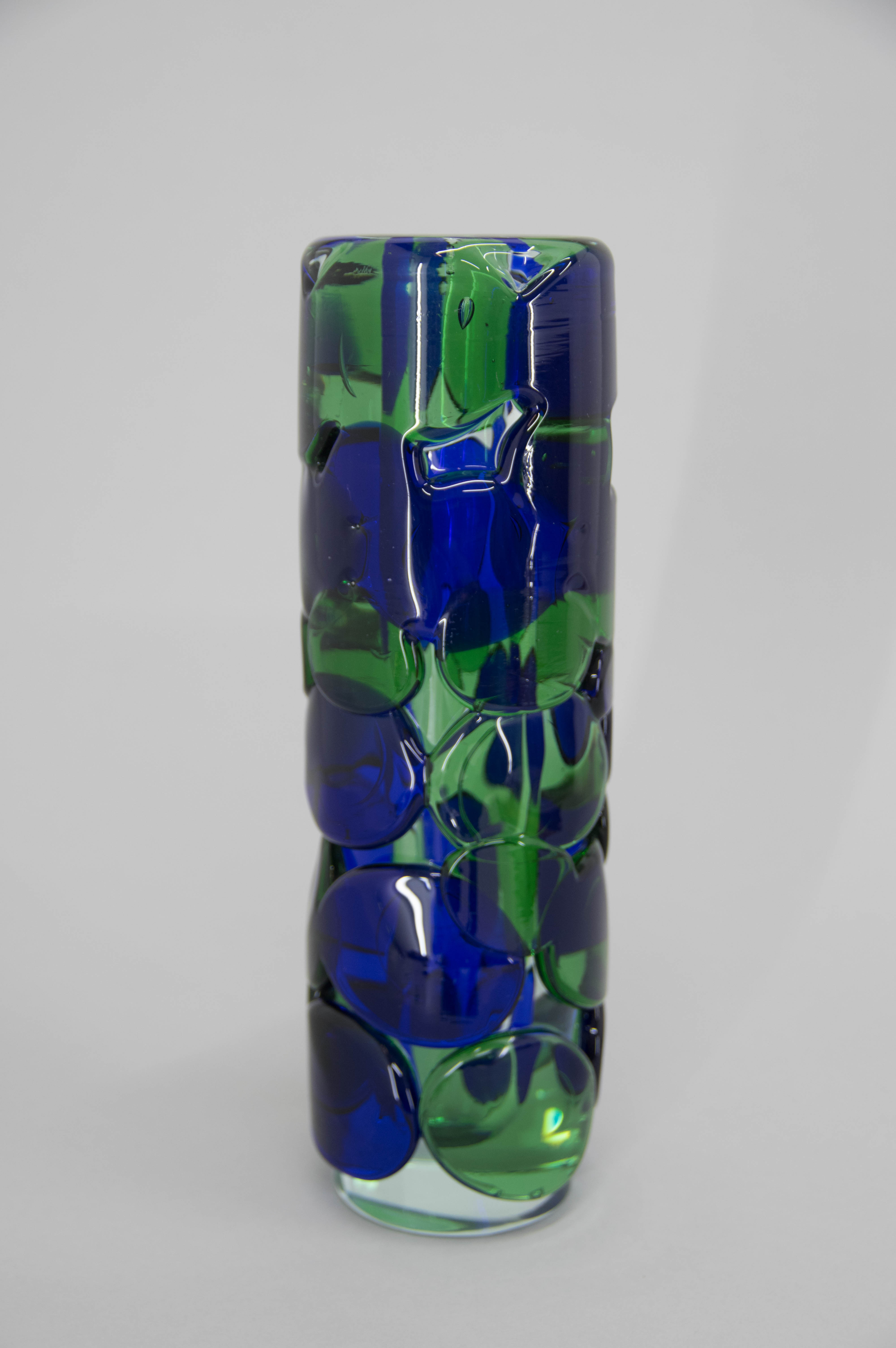 Set of Two Art Glass Vases by Jaroslav Svoboda, circa 1980