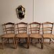 Lot de 4 chaises volantes Louis XVI