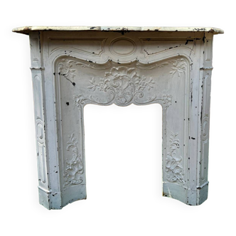 Cast iron fireplace mantel