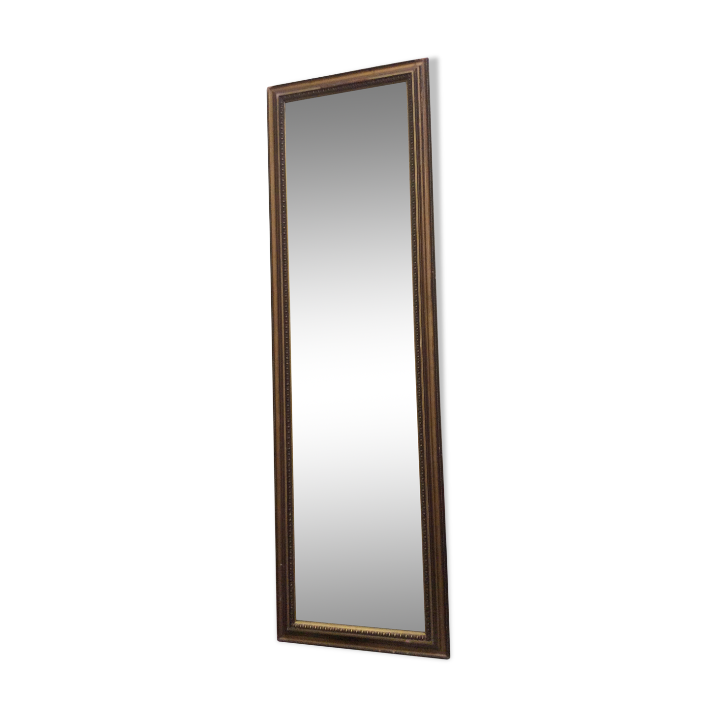 Framed mirror in bronze