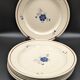 lot 6 flat plates Saint Amand model Prisca flowers
