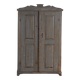 Rustic painted wardrobe in wood, Central Europe, circa 1900–1920