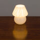 Venini mushroom swirl lamp, Italy, 70s.