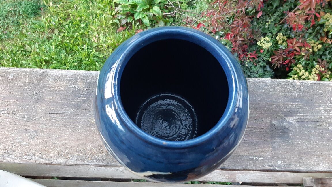 Vase Elchinger terre cuite vernissée