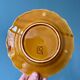 Series of 6 Sarreguemines slip plates