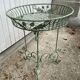 Pedestal cans wrought iron plants