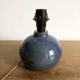 Lampe en grès bleu vintage