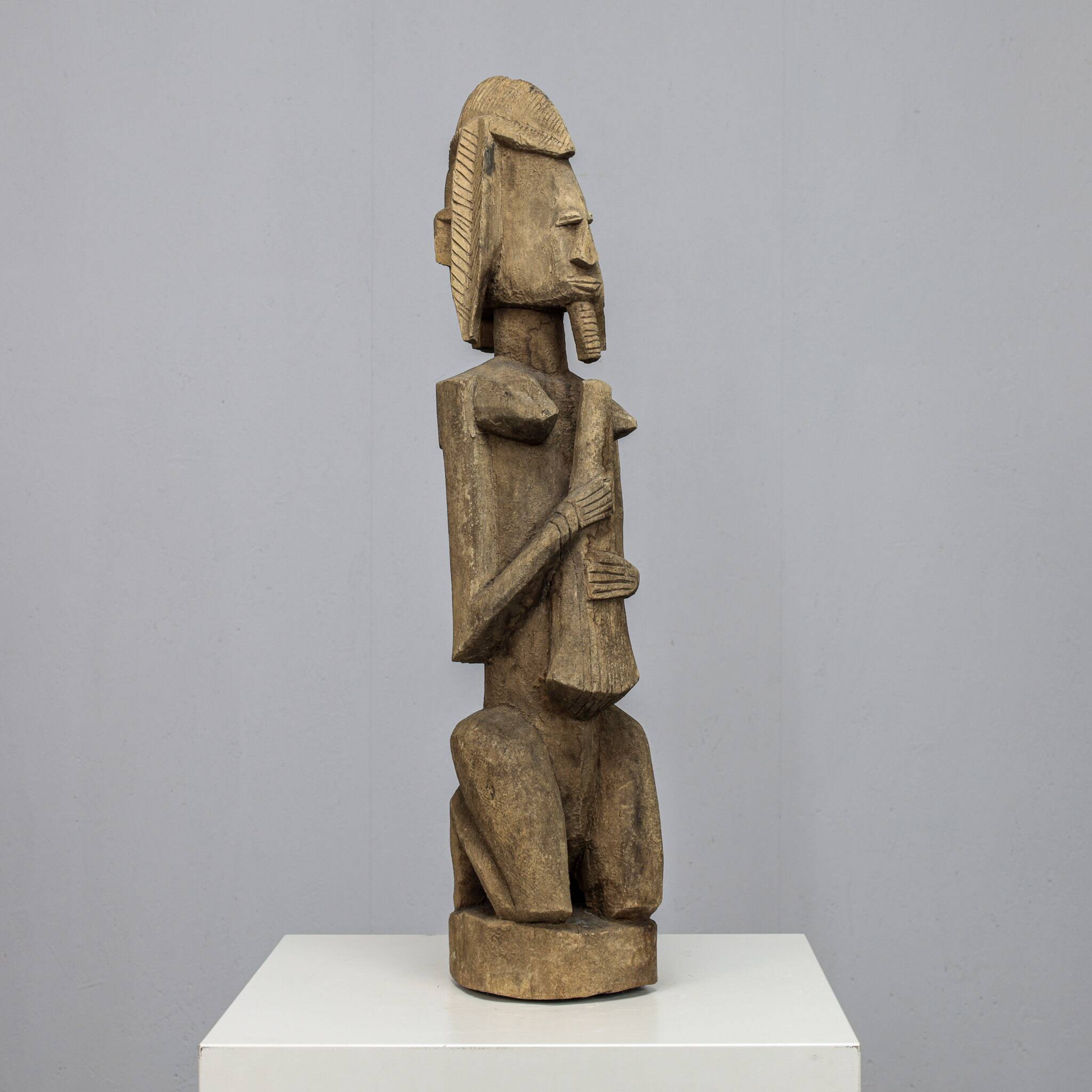 Hand-carved Dogon style female sculpture, Africa, 1970s